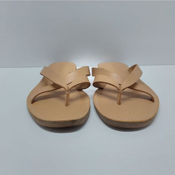 Madewell The Boardwalk Thong Sandal in Leather Size 9 - Picture 2 of 7